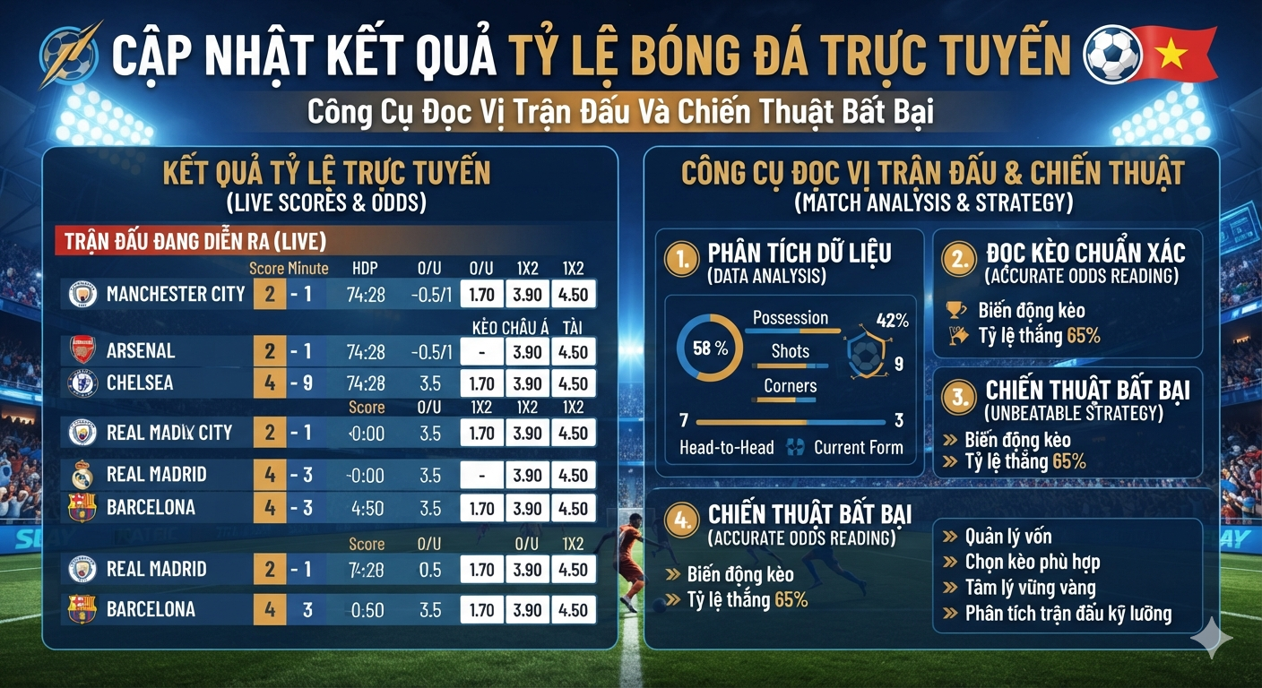 kết quả tỷ lệ bóng đá trực tuyến